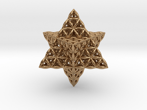 Flower Of Life Star Tetrahedron in Polished Brass