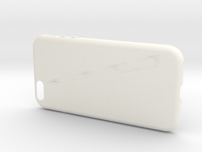 Customizable iPhone 6 plus case in White Processed Versatile Plastic