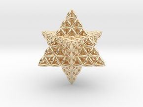 Flower Of Life Tantric Star in 14K Yellow Gold