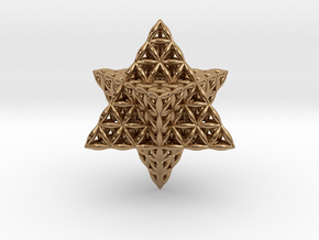 Flower Of Life Tantric Star in Polished Brass