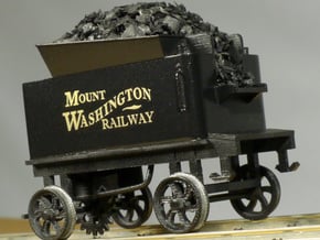 Cog Railway Tender - O Scale  in Tan Fine Detail Plastic