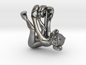 3D-Monkeys 093 in Fine Detail Polished Silver