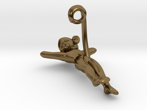 3D-Monkeys 094 in Polished Bronze