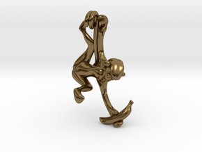 3D-Monkeys 100 in Polished Bronze