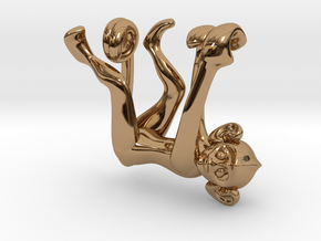 3D-Monkeys 101 in Polished Brass