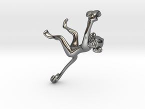 3D-Monkeys 108 in Fine Detail Polished Silver
