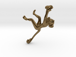 3D-Monkeys 108 in Polished Bronze