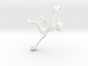 3D-Monkeys 108 in White Processed Versatile Plastic