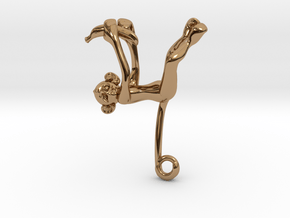 3D-Monkeys 110 in Polished Brass