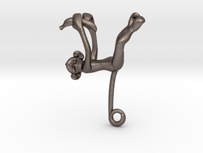 3D-Monkeys 110 in Polished Bronzed Silver Steel