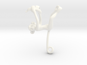 3D-Monkeys 110 in White Processed Versatile Plastic