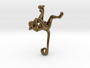 3D-Monkeys 114 in Polished Bronze