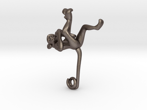 3D-Monkeys 114 in Polished Bronzed Silver Steel