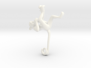 3D-Monkeys 114 in White Processed Versatile Plastic
