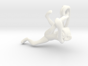 3D-Monkeys 120 in White Processed Versatile Plastic