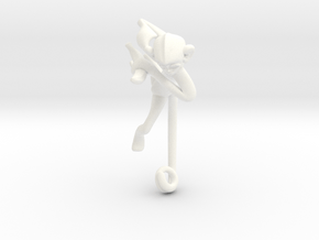 3D-Monkeys 126 in White Processed Versatile Plastic