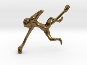 3D-Monkeys 128 in Polished Bronze