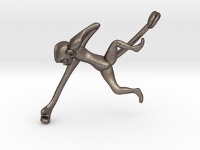 3D-Monkeys 128 in Polished Bronzed Silver Steel
