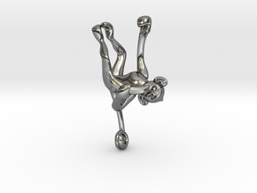 3D-Monkeys 130 in Fine Detail Polished Silver