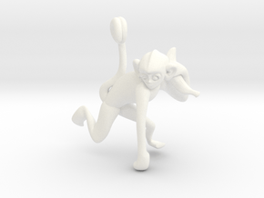 3D-Monkeys 137 in White Processed Versatile Plastic