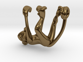 3D-Monkeys 142 in Polished Bronze