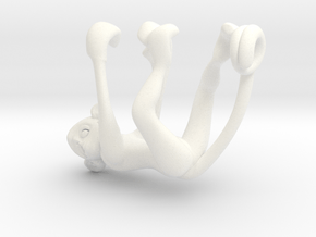 3D-Monkeys 142 in White Processed Versatile Plastic