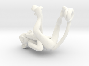 3D-Monkeys 143 in White Processed Versatile Plastic