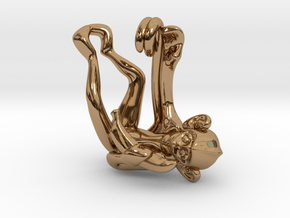3D-Monkeys 145 in Polished Brass