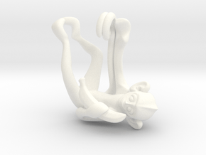 3D-Monkeys 145 in White Processed Versatile Plastic