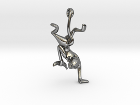 3D-Monkeys 150 in Fine Detail Polished Silver