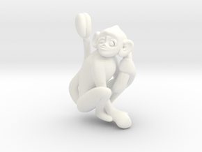 3D-Monkeys 152 in White Processed Versatile Plastic