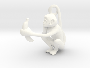 3D-Monkeys 156 in White Processed Versatile Plastic