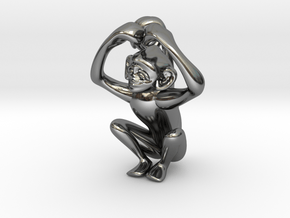 3D-Monkeys 160 in Fine Detail Polished Silver