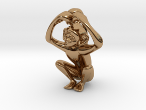 3D-Monkeys 160 in Polished Brass