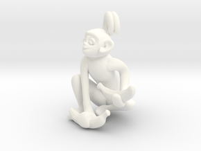 3D-Monkeys 168 in White Processed Versatile Plastic