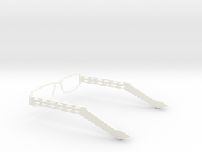 Glasses - Type2 in White Processed Versatile Plastic