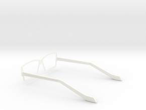 Glasses - Type3 in White Processed Versatile Plastic