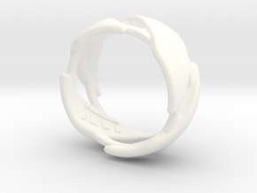 US16 Ring III in White Processed Versatile Plastic