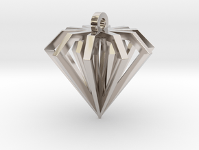 Diamond Forever in Rhodium Plated Brass