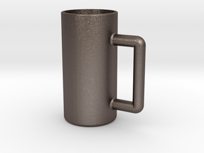 Excessive drinking cup in Polished Bronzed Silver Steel