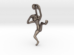 3D-Monkeys 175 in Polished Bronzed Silver Steel