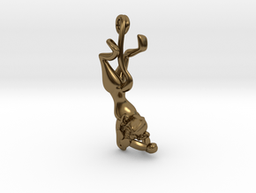 3D-Monkeys 181 in Polished Bronze