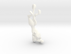3D-Monkeys 181 in White Processed Versatile Plastic