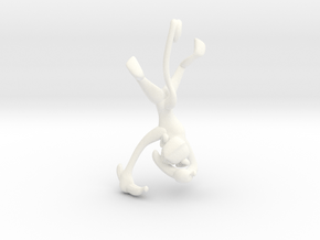 3D-Monkeys 183 in White Processed Versatile Plastic