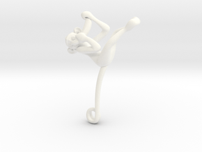 3D-Monkeys 186 in White Processed Versatile Plastic