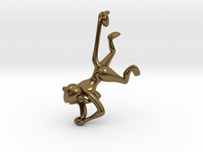 3D-Monkeys 191 in Polished Bronze