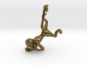 3D-Monkeys 192 in Polished Bronze