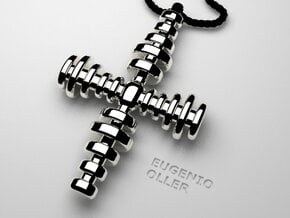 CROSS STEPS in Polished Silver