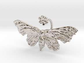 Fantasy Moth Ring size 7 in Platinum
