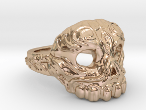 Dr.K Skull Ring Size 11 in 14k Rose Gold